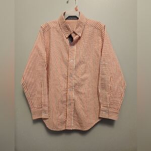 Kelly's Kids Striped Orange Shirt Size 7/8